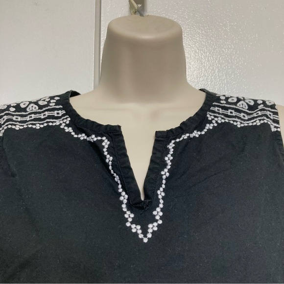 TALBOTS Sleeveless Mediterranean Bohemian Inspired Tank Layering Top Small - Picture 2 of 13